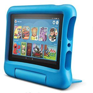 Amazon Fire 7 Kids Tablet 7" 16 GB Blue Kid-Proof Case great condition